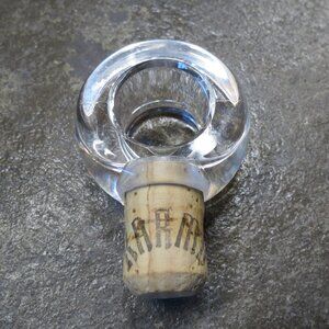 Karma branded Clear bottle stopper cork NWOT